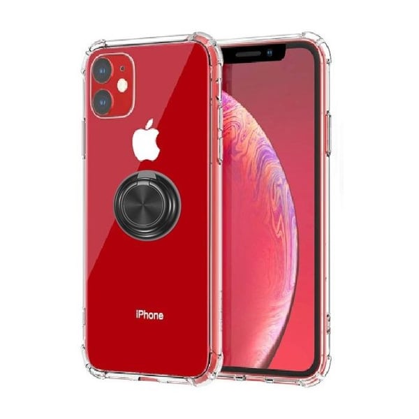 iPhone 11 Pro - Ringholder TPU Beskyttelsescover - Transparent