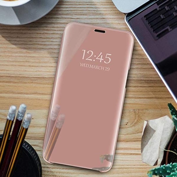 Redmi Note 9 Pro / Redmi Note 9S - Smart Clear View -kotelo - Vaaleanpunainen