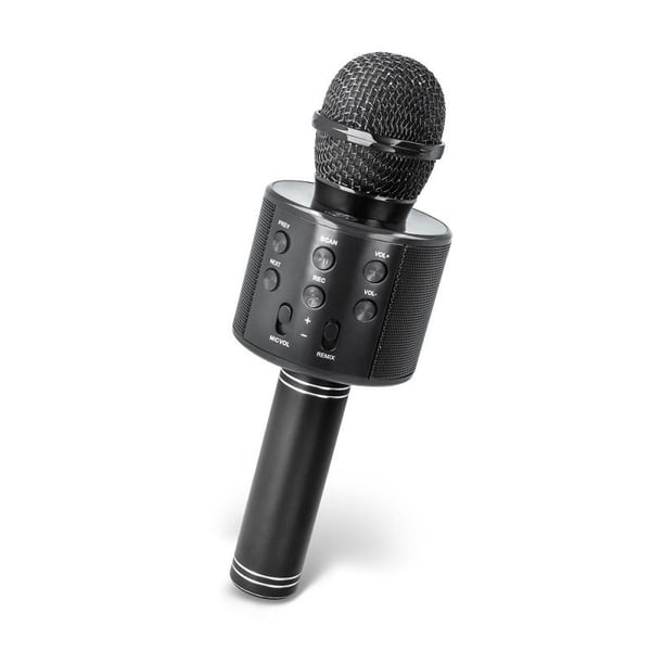 Forever Karaoke Mikrofon med Bluetooth-højttaler - Sort