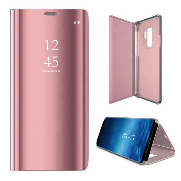 Moto G9 Play / Moto E7 Plus - Smart Clear View -kotelo - Pinkki