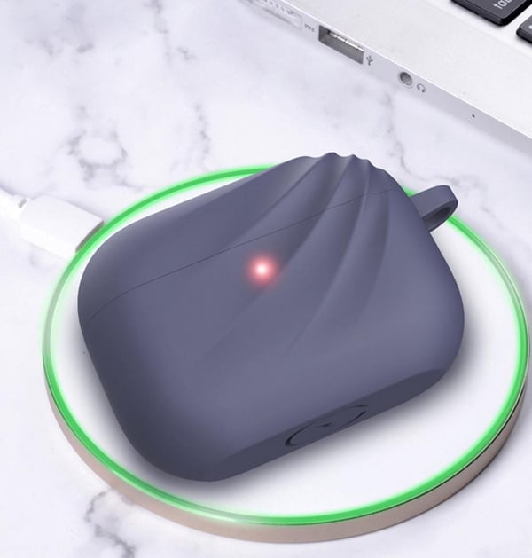 Devia Silikonfodral för AirPods Pro med Karbinhake Skyddande Laddningsfodral