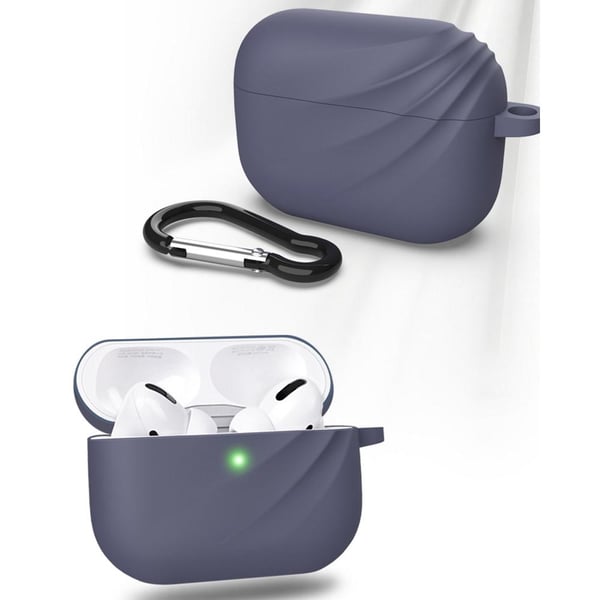 Devia Silikonfodral för AirPods Pro med Karbinhake Skyddande Laddningsfodral