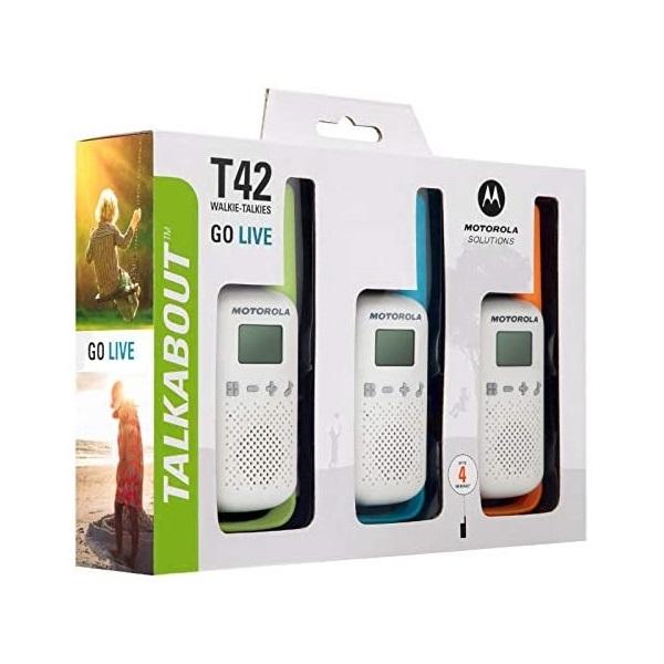 Motorola Talkabout T42 Walkie Talkie kannettava radio - 3 kpl