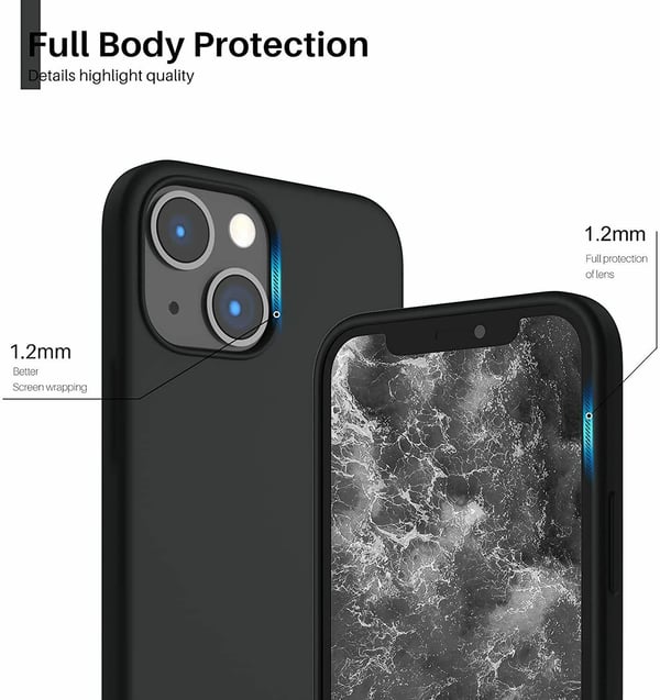 iPhone 13 Mini - Matta TPU Pehmeä Kuori - Musta