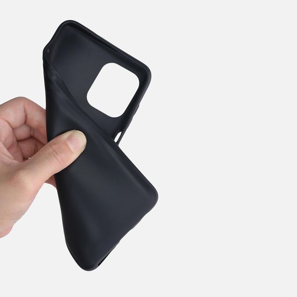 iPhone 13 Mini - Matta TPU Pehmeä Kuori - Musta