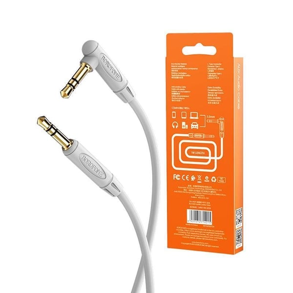 AUX Lydkabel med 3,5 mm stik - 1m