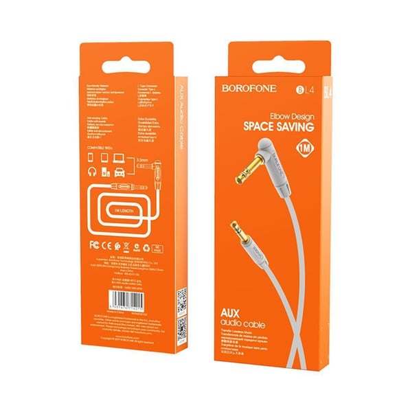 AUX Lydkabel med 3,5 mm stik - 1m