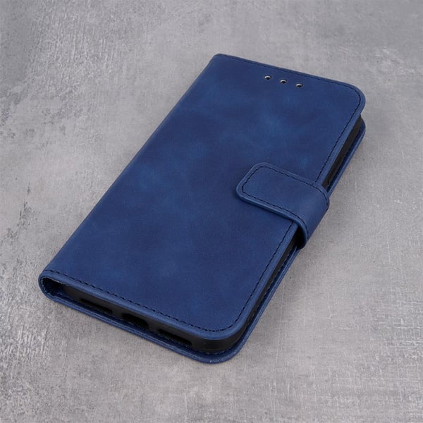 iPhone 13 Pro Max - Smart Velvet -puhelinlompakko - Laivastonsininen