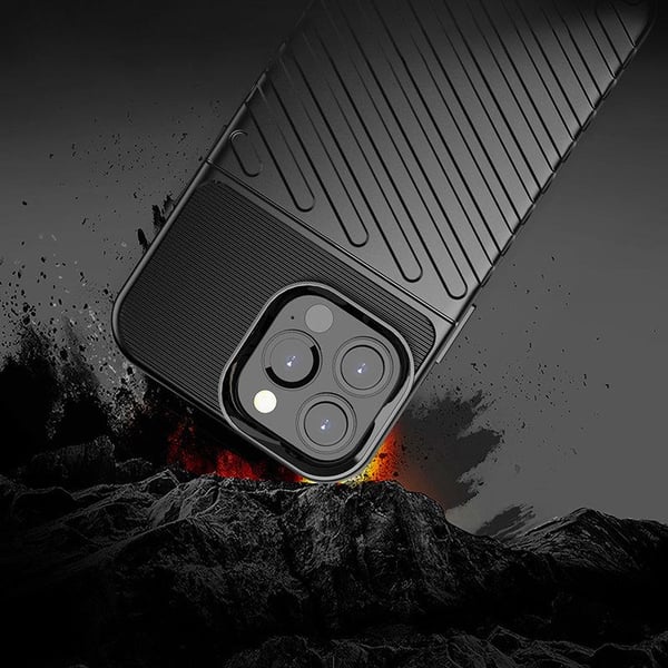 iPhone 13 PRO Max - Thunder Flexible Rugged Slim Skal  - Svart