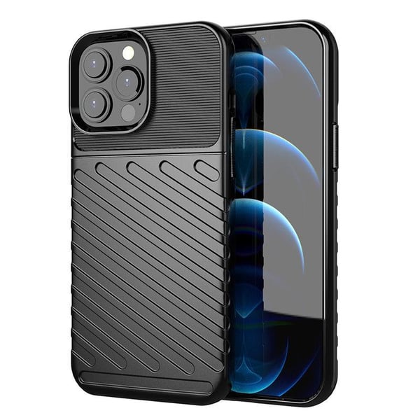 iPhone 13 PRO Max - Thunder Flexible Rugged Slim Skal - Svart