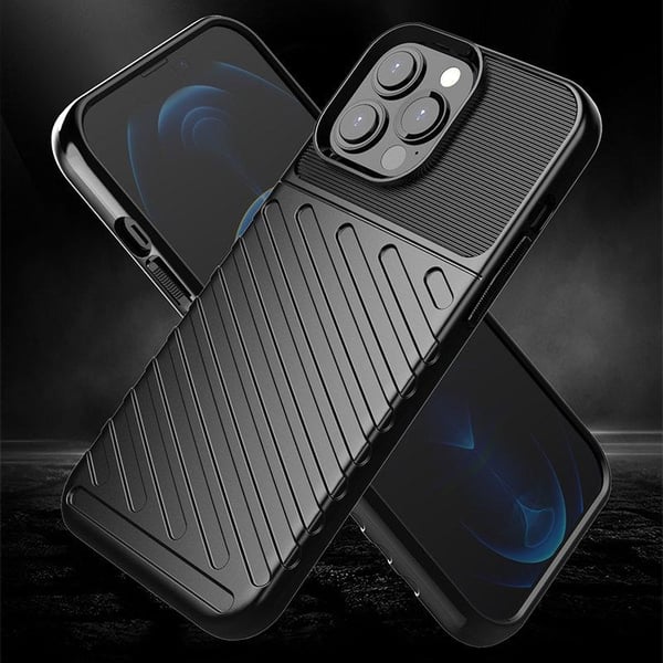iPhone 13 PRO Max - Thunder Flexible Rugged Slim Skal  - Svart