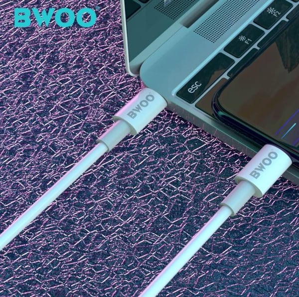65W USB-C - USB-C PD Pikalatauskaapeli Samsungille / iPhonelle