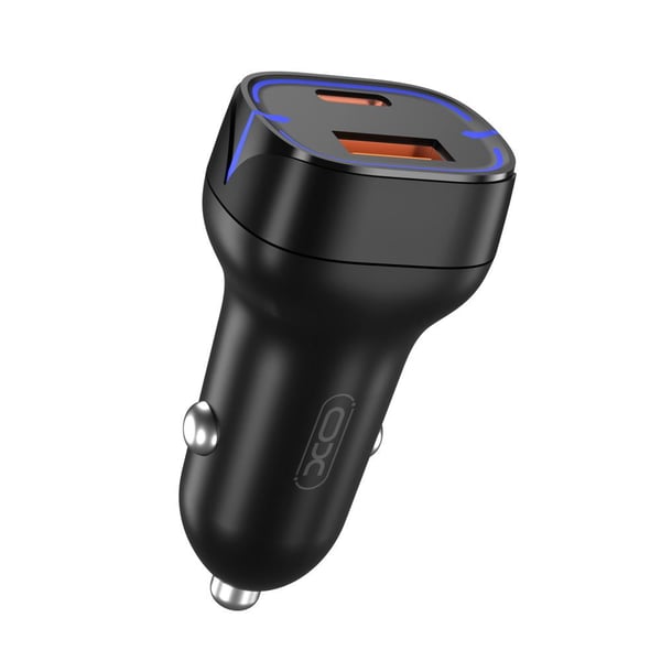 USB-C PD 3.0 / USB QC3.0 Biloplader 20W Til iPhone, Samsung