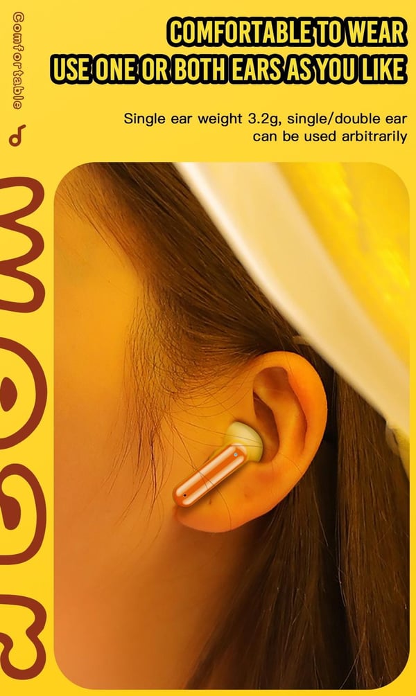 XO G6 TWS Langattomat Bluetooth 5.1 -kuulokkeet mikrofonilla ja latauskotelolla – Valkoinen