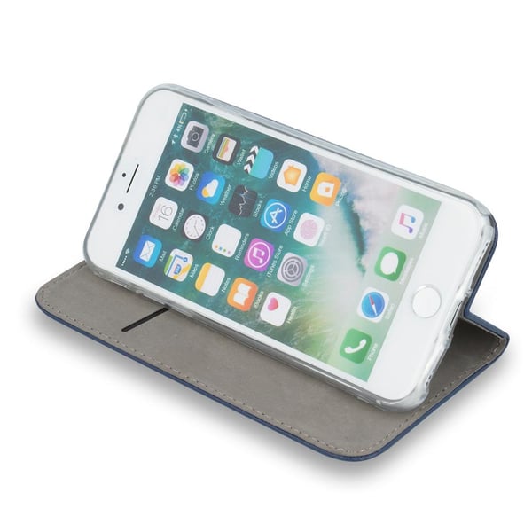 iPhone 14 Pro - Smart Magnetisk Mobilpung - Marineblå