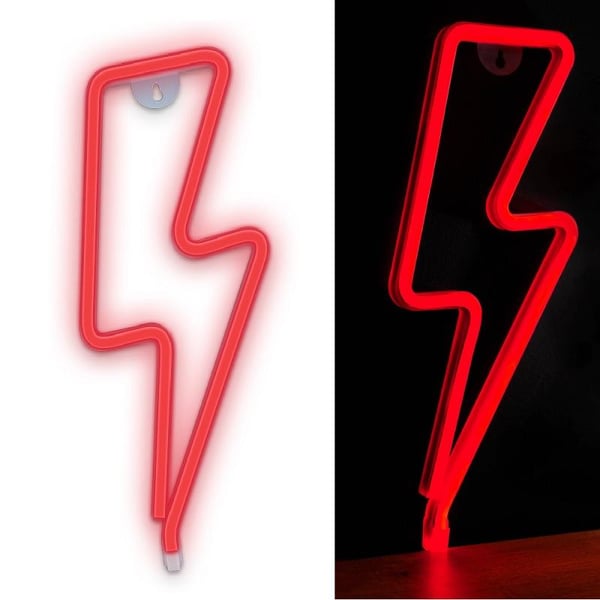 Neon LED BOLT Akku + USB Forever Light - Punainen
