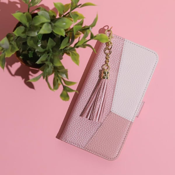 iPhone 14 Plus - Smart Charms -suojakotelo, vaaleanpunainen