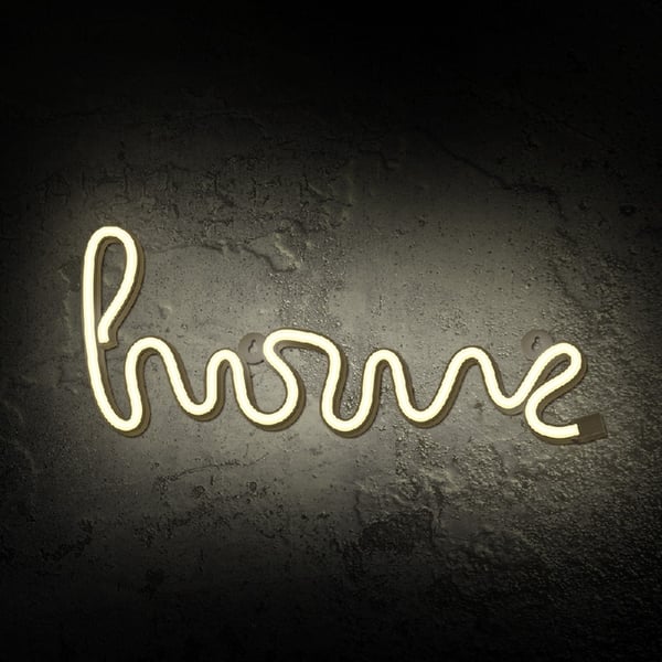 Neon LED HOME Batteri + USB Forever Light varm hvid