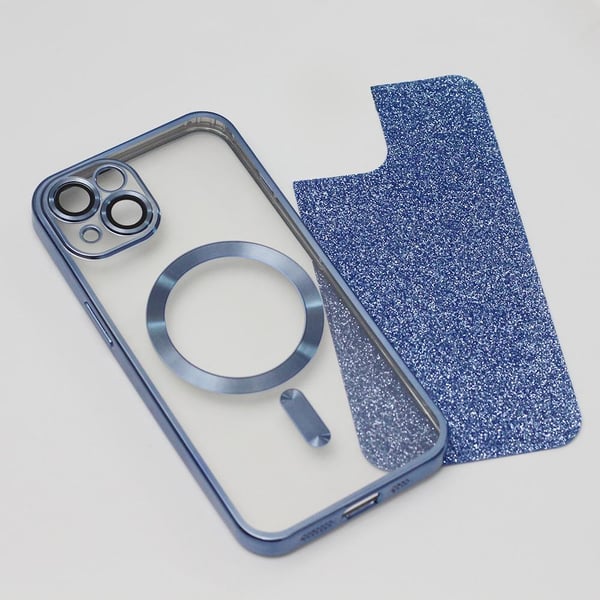 iPhone 13 PRO - MagSafe 2in1 Glitter / Läpinäkyvä kromikuori