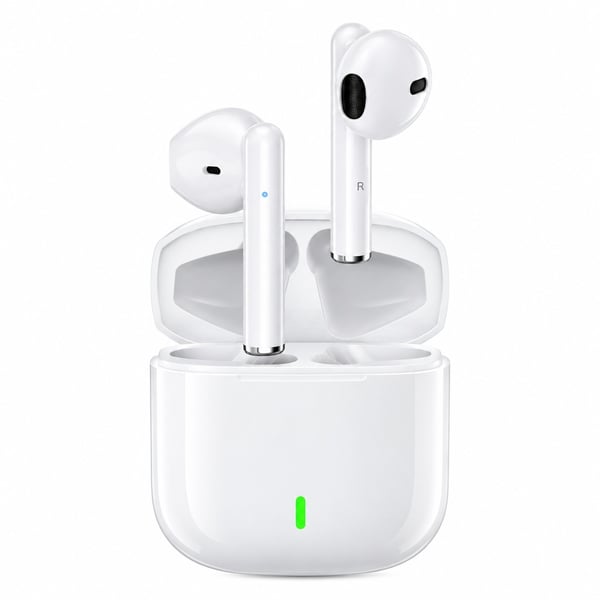 XO X20 TWS Langattomat Bluetooth 5.1 -kuulokkeet kosketusohjauksella ja latauskotelolla – Valkoinen