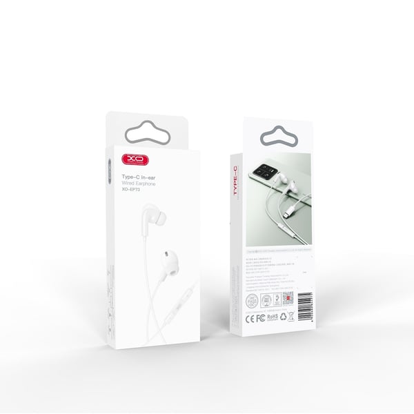 In-Ear USB-C høretelefoner til Samsung / iPhone 15, 16, 17 og Mobil med USB-C stik