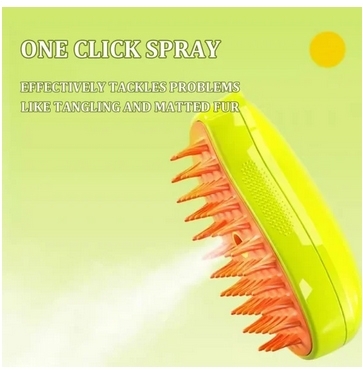 Steamy Cat Brush - 3 In1 Cat Steamy Brush, självrengörande Steam Cat Brush