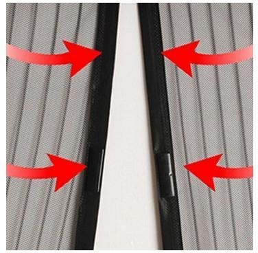 Myggnät vitt för dörr 100x210 insektsskydd med magnet insektsnät Vit