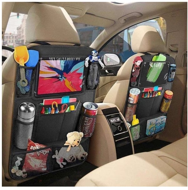 2-pack Förvaring till baksäte - Universal iPad-hållare för bil Svart