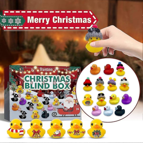 24 luckor Julkalender Ankor Blind Box Leksak Kreativ Adventskalender