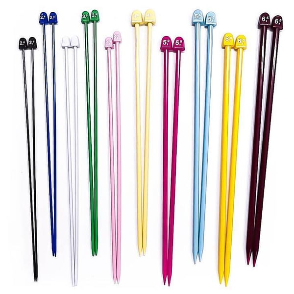 N017 - Set med 10 par Jumperstickor i plast