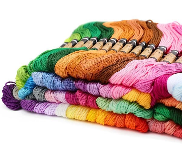 SY001 - 100 dockor broderigarn / moulinegarn