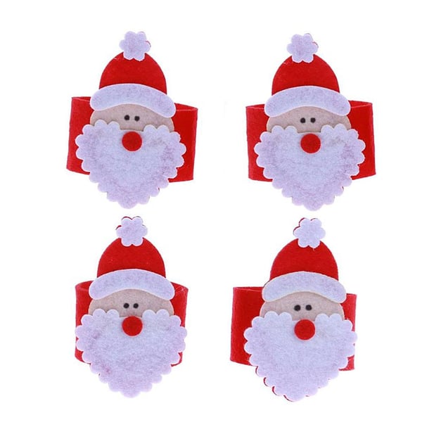 Servetthållare Tomte med luva / Jul 4-pack