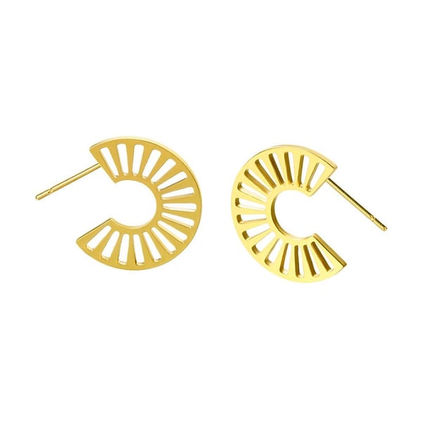 2 pack - Örhängen - "Sunrise" Guld + Silver