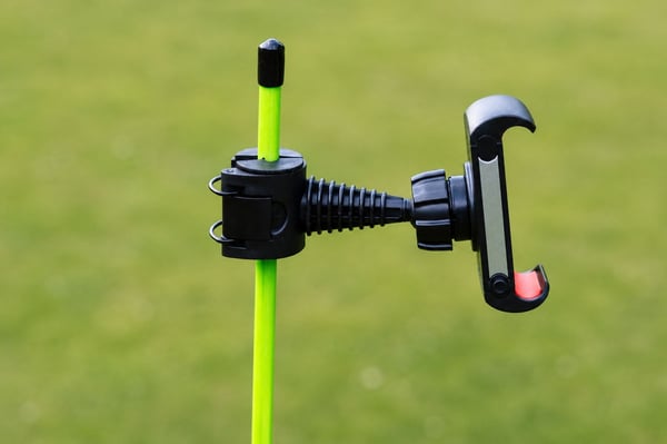 Mobilhållare för golfträning