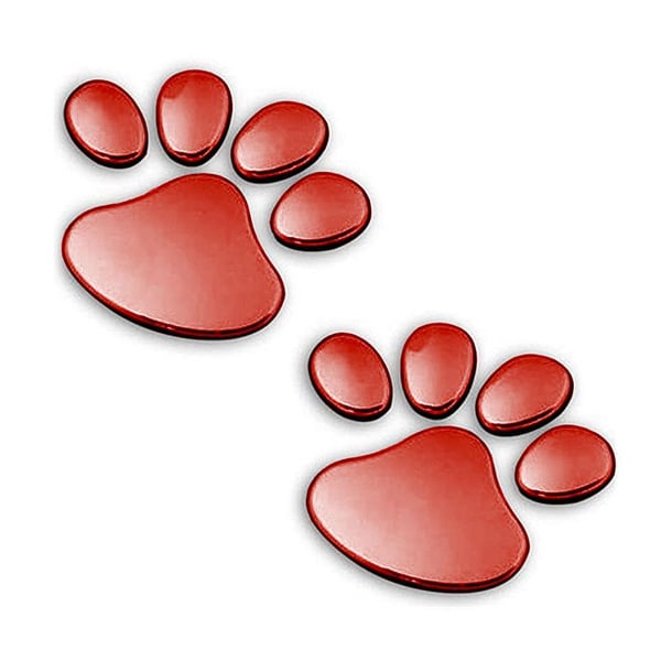 Bildekor stickers tassar hund 3D - Flera färger Bildekor stickers tassar hund 3D - Flera färger