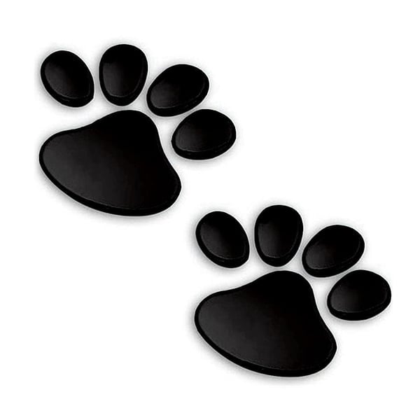Bildekor stickers tassar hund 3D - Flera färger