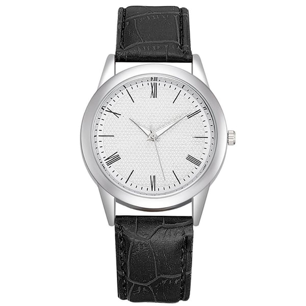 Clean Classic Herrklocka stilren m läderarmband - Flera färger