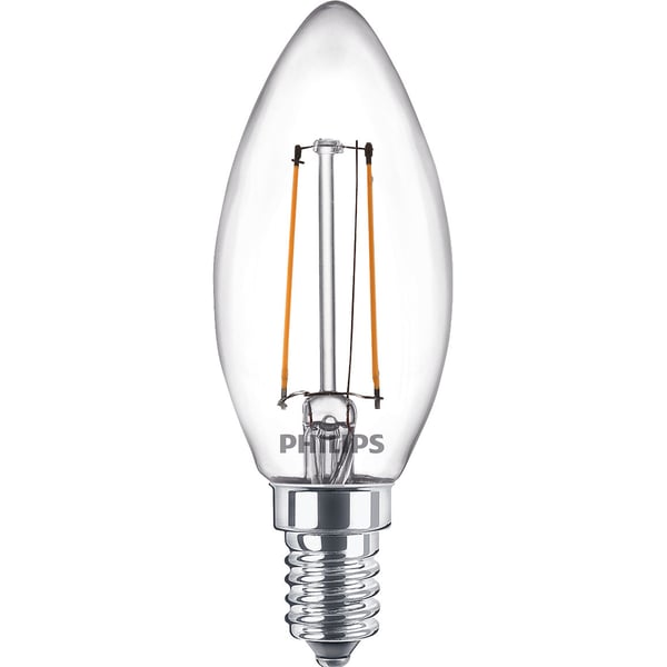 2-pak LED E14 Crown 2W (25W) Klar 250lm