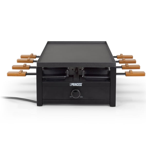 Raclette 162655 Sort stålraclette til 8 personer.