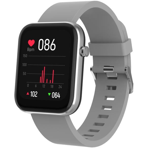 SW-182GR Bluetooth smartwatch med pulsmåler, blodtryk og blodiltmåler