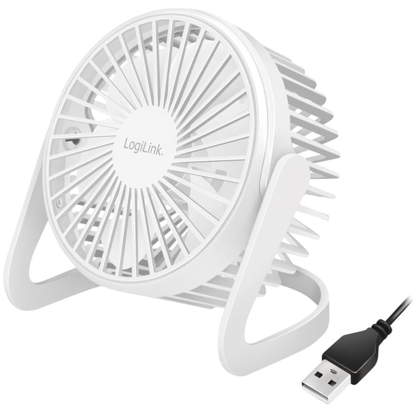 USB-vifte Ø12,7 cm Hvit