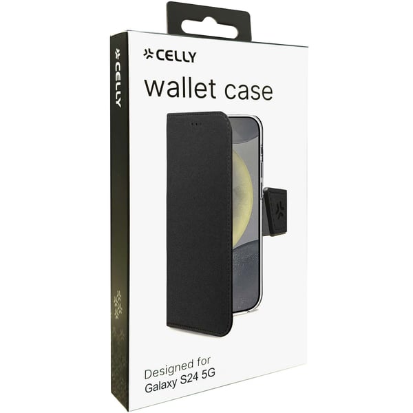 Wally Wallet Case Galaxy S24 5G Musta