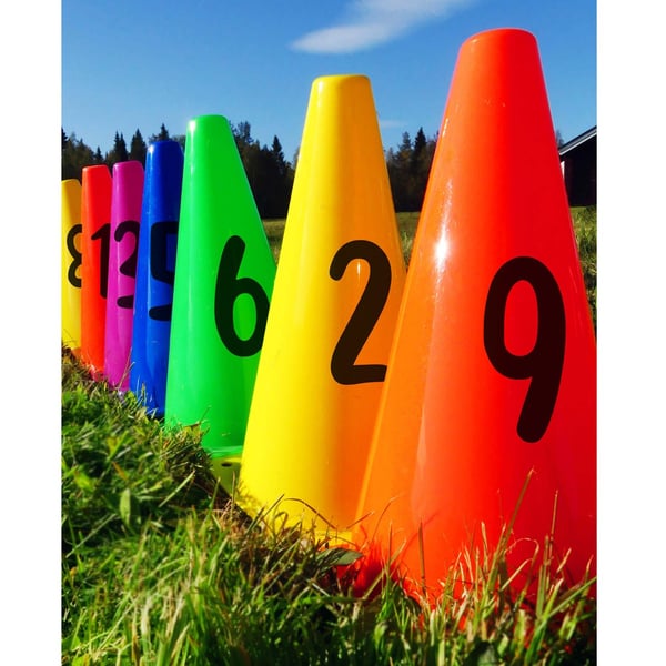 Talkegler 23 cm - Sæt 1-10