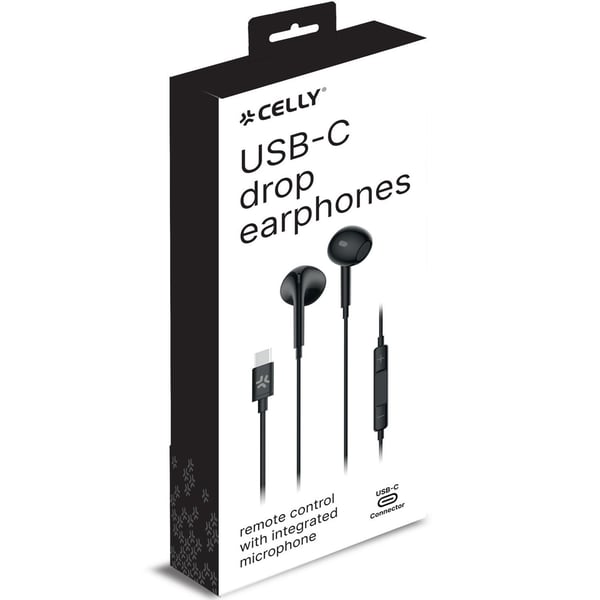 UP1300 Stereokuuloke Drop USB-C Musta