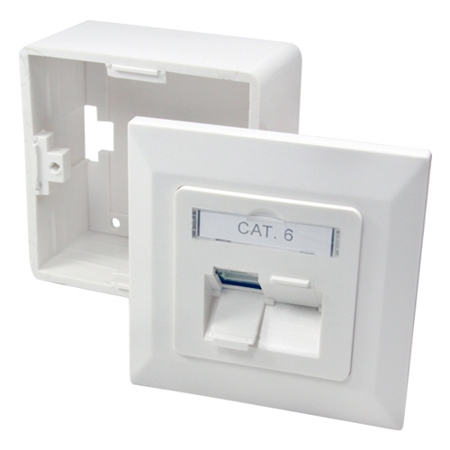 Netværksstik 2xRJ45 CAT6