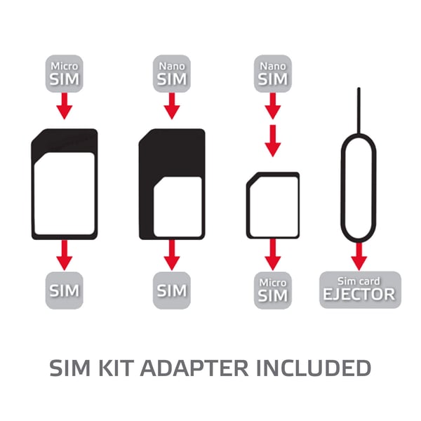 SIM-sett SIM-kortadaptere 3-pakning