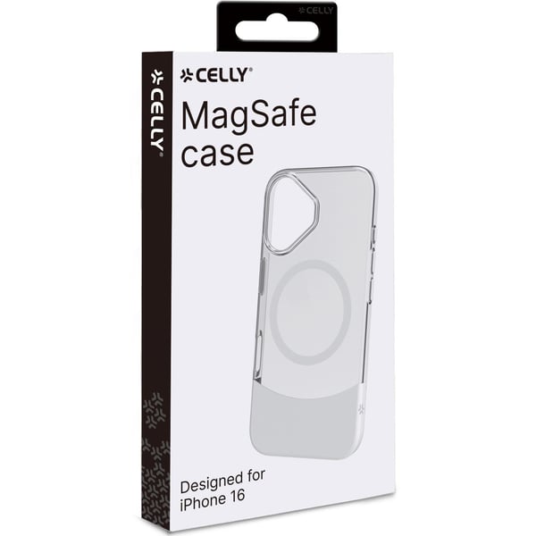 Magdual MagSafe -yhteensopiva kotelo iPhone 16 White + Transparent