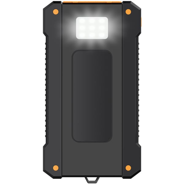 Solar Powerbank 10 000 mAh 2xUSB-A + USB-C inn/ut 12W