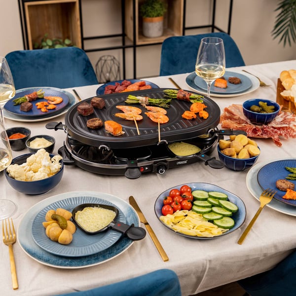 Raclette 8 Oval Grill Party 162700 43X30cm grillplade
