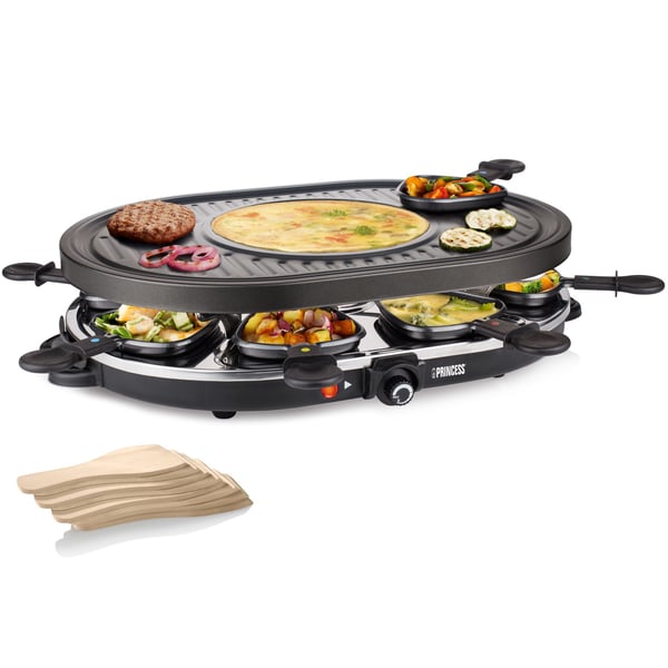 Raclette 8 Oval Grill Party 162700 43X30cm grillplade